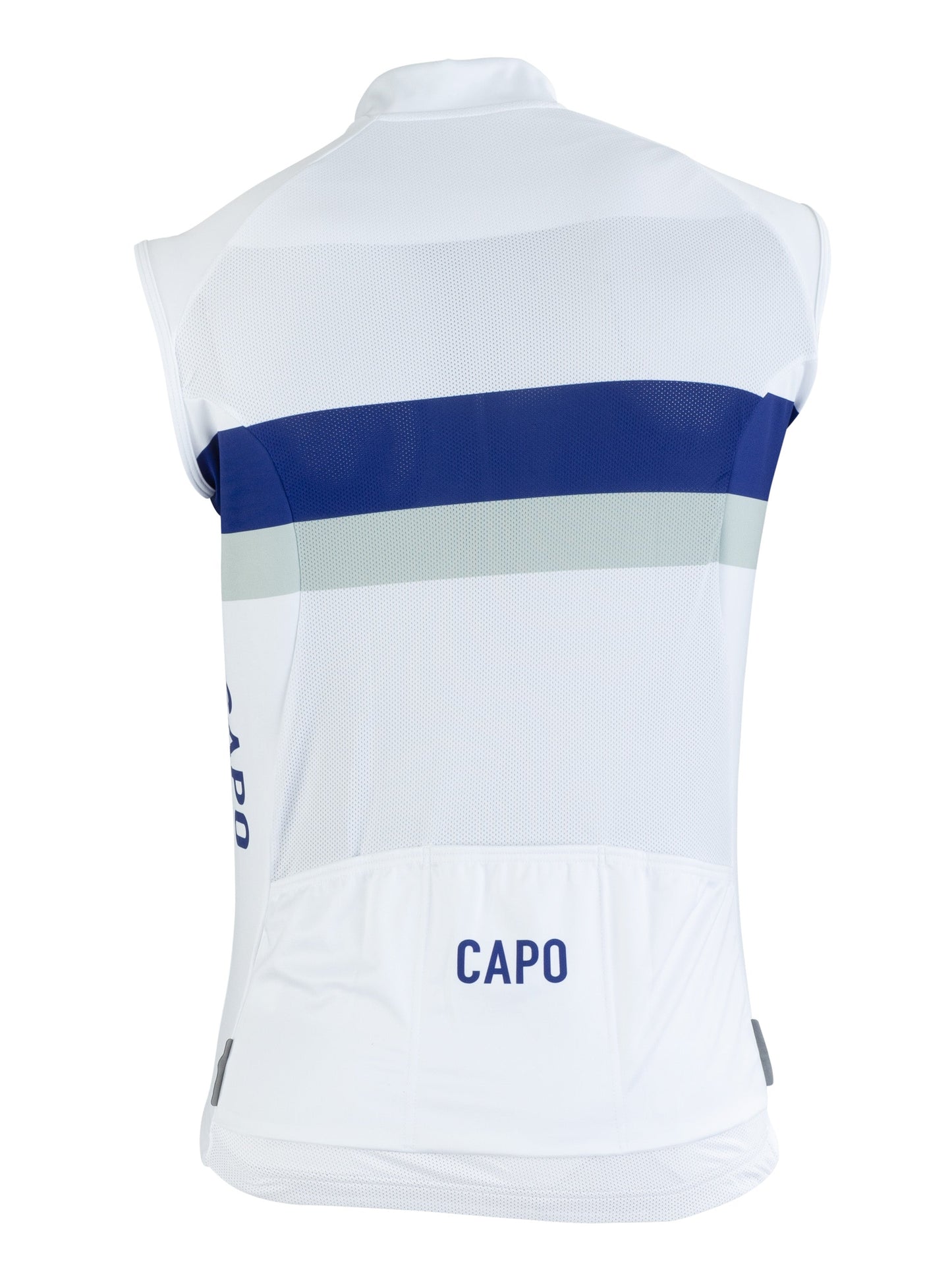 SC Stripe Vest - White/Navy